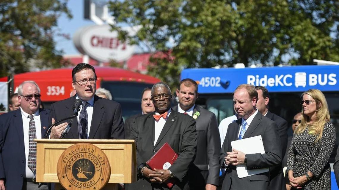 Jackson County Executive Mike Sanders last year announced a deal to buy the Rock Island corridor from Union Pacific Railroad.