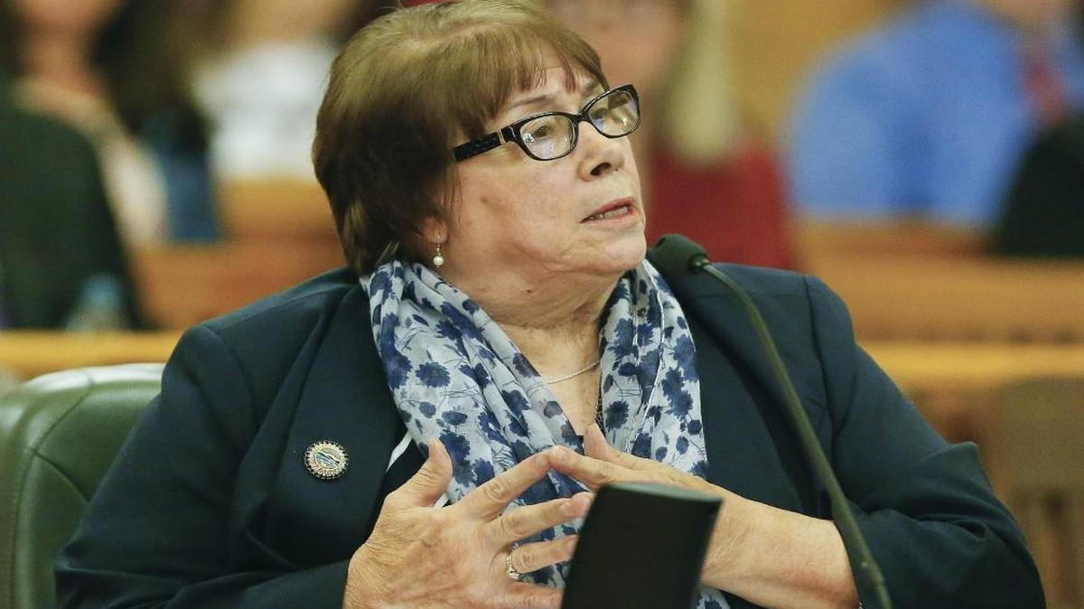 Phyllis Gilmore, secretary for the Kansas Department for Children and Families, spoke in November to the Special Committee on Foster Care Adequacy. A state audit on Wednesday shows her agency struggles to properly oversee private foster care contractors, putting children in the system at risk.