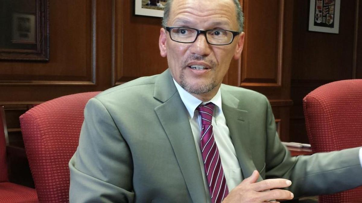 
U.S. Labor Secretary Thomas Perez spoke about the minimum wage, fairness and “shared prosperity” in a recent visit with The Kansas City Star’s editorial board.
