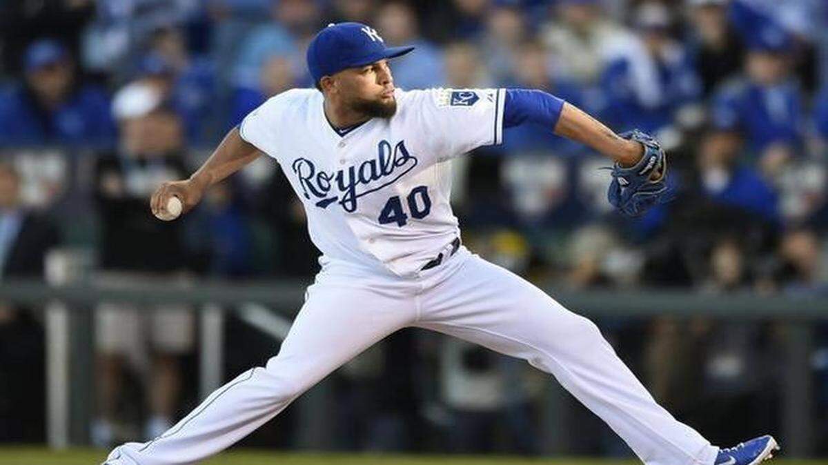
Relief pitcher Kelvin Herrera is poised to have a great 2015 season, or so Royals fans hope.

