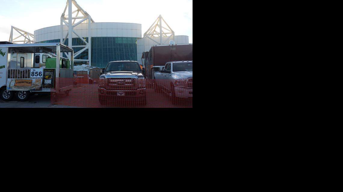 
Kemper Arena stands as a landmark during the American Royal’s barbecue contest weekend.
