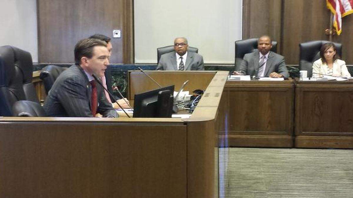 
Mariner Kemper, chairman of the American Royal Association, testified last summer before a City Council committee. 
