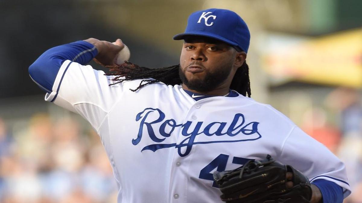 
Kansas City Royals starting pitcher Johnny Cueto.
