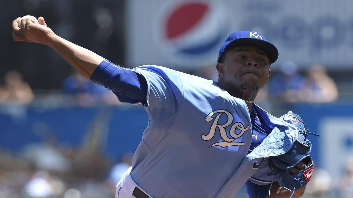 
Kansas City Royals starting pitcher Edinson Volquez .
