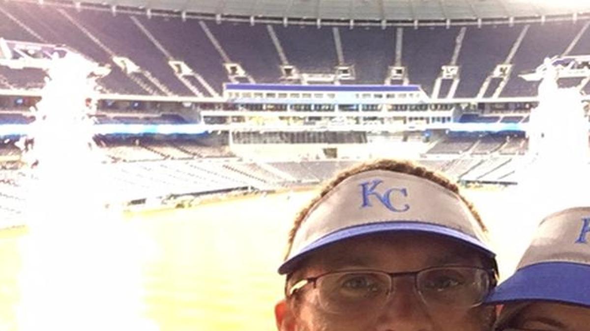 Nath Curtis of Winchester, England and his wife, Debbie, traveled more than 4,000 miles to Kansas City last month to watch the Royals play a three-game series against the Colorado Rockies.