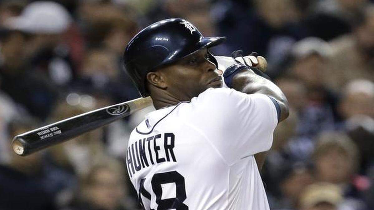 
Torii Hunter was with the Detroit Tigers last season.
