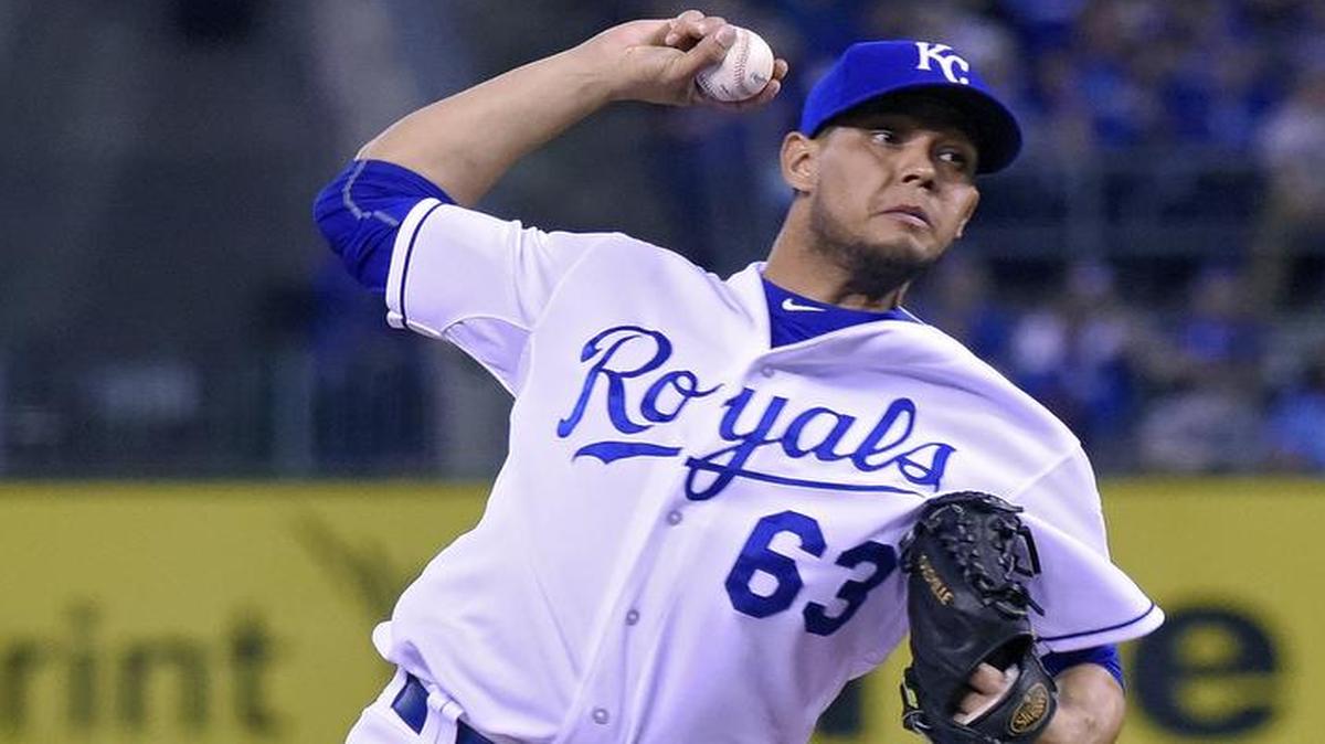 
Royals relief pitcher Yohan Pino
