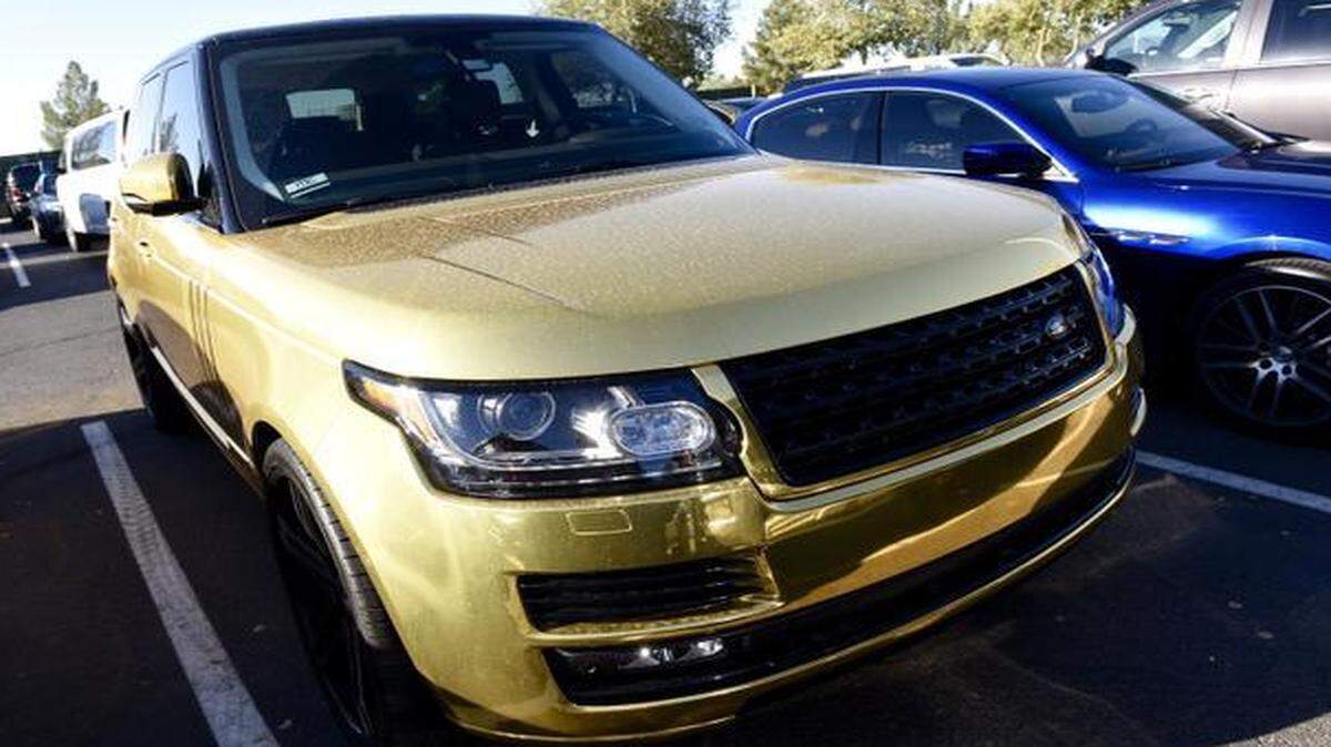 
This is the car that Royals shortstop Alcides Escobar has been driving at spring training.

