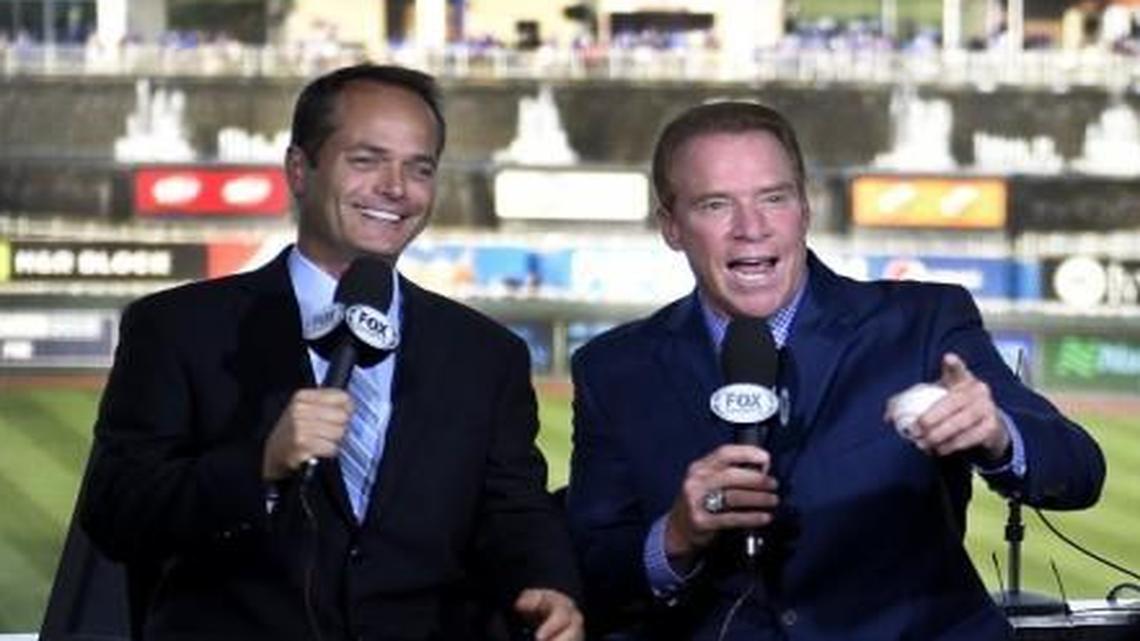 Fox Sports Kansas City broadcasters Rex Hudler and Ryan Lefebvre.