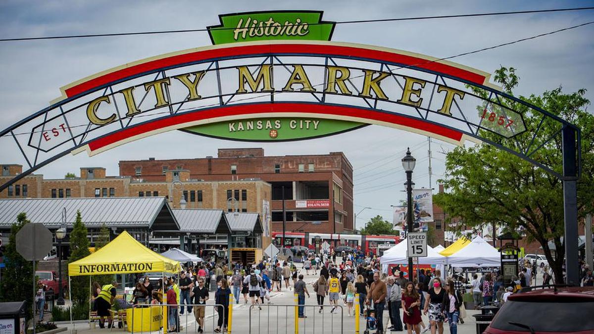 Visitors jammed the City Market on Saturday, May 8, in Kansas City.