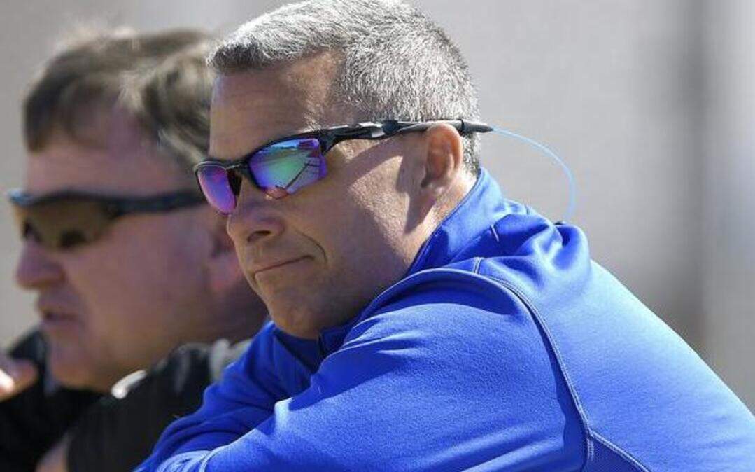 
Kansas City Royals general manager Dayton Moore (right)
