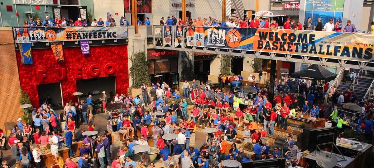 The downtown Power & Light District is set to host a daily fan fest during the Big 12 Tournament.