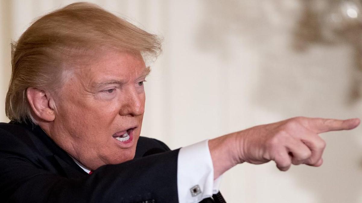 President Donald Trump has expressed frustration at information being leaked to the public.