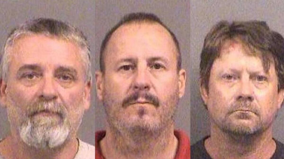 From left, Gavin Wright, Curtis Allen and Patrick Eugene Stein