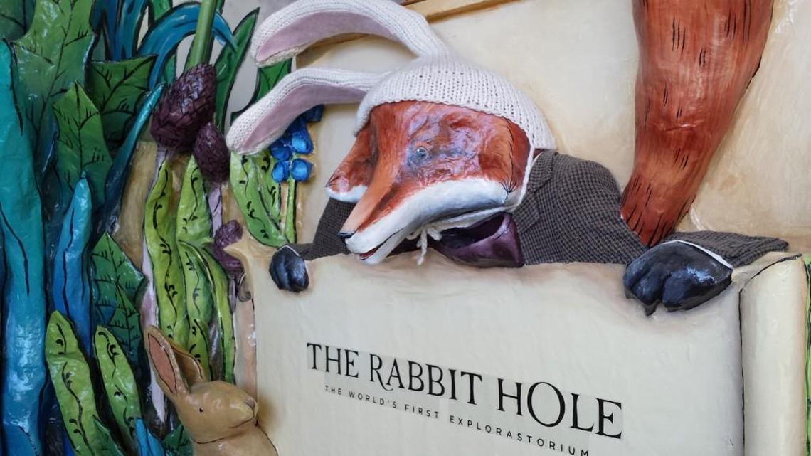 A fox greeted visitors to the Rabbit Hole’s workshop space on Southwest Boulevard in 2016.