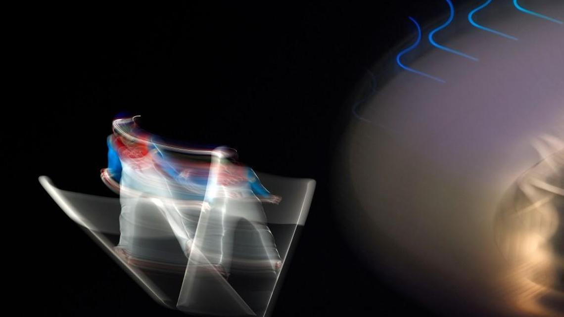 Cestmir Kozisek of Czech Republic soars through the air during qualification for the men’s large hill individual ski jumping competition at the 2018 Winter Olympics in Pyeongchang, South Korea.