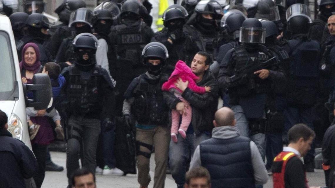 Residents were evacuated last week in Saint Denis, near Paris.