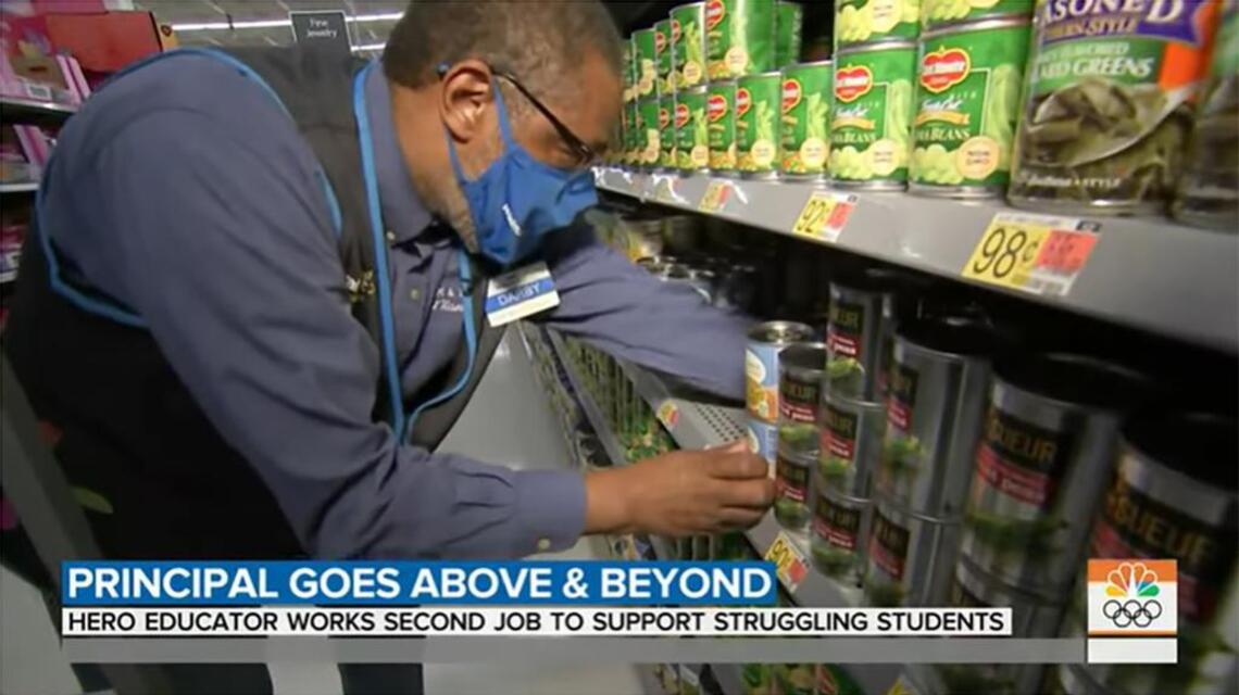 A principal working overnights at Walmart for his students is not a feel-good story
