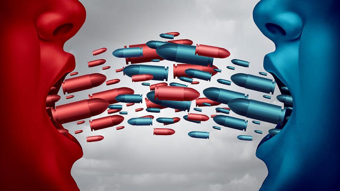 It isn’t just President Donald Trump who has angry words for the other side.