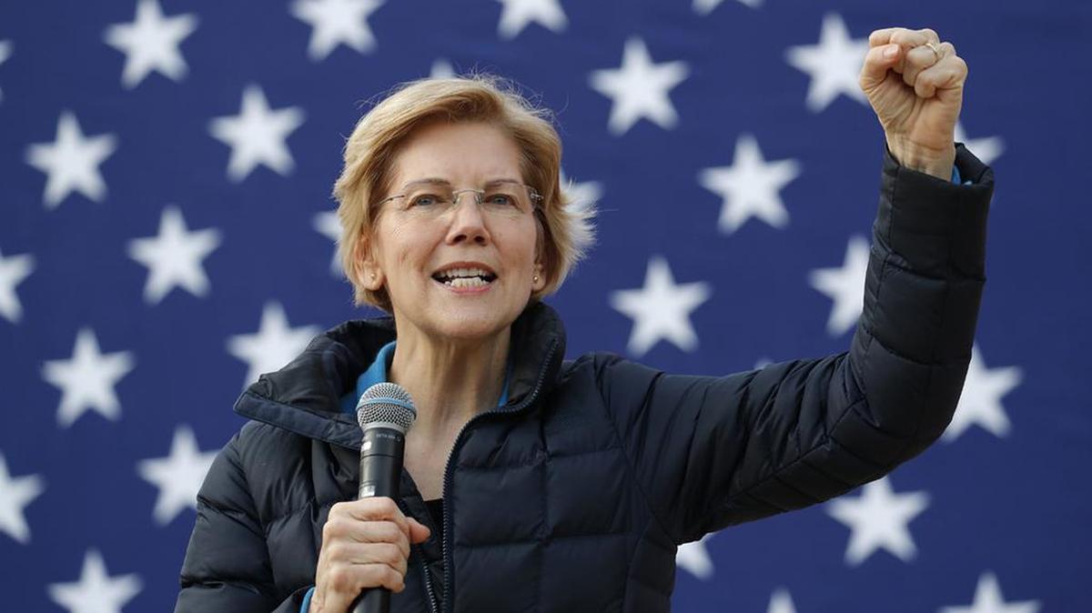 Sen. Elizabeth Warren speaks at an organizing event Feb. 17, 2019, in Las Vegas.