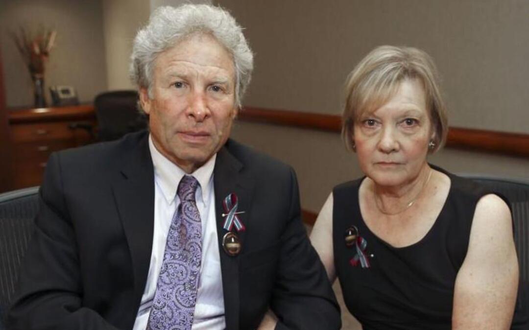 
Andy and Barbara Parker of Collinsville, Va., are the parents of Alison Parker, one of two journalists who were shot and killed Aug. 26 while broadcasting live in Moneta, Va. for WDBJ-TV. Writing in an op-ed column, Andy Parker says he will do “whatever it takes” to enact safeguards to prevent similar tragedies.
