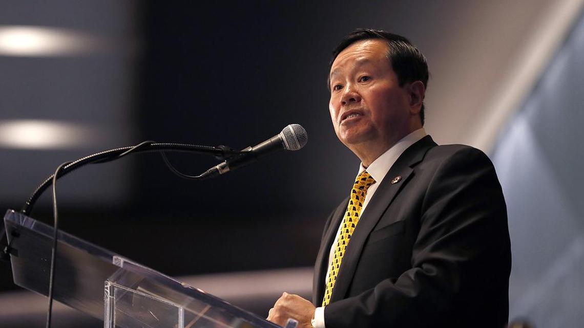 University of Missouri System President Mun Choi announced sweeping salary cuts for top administrators.