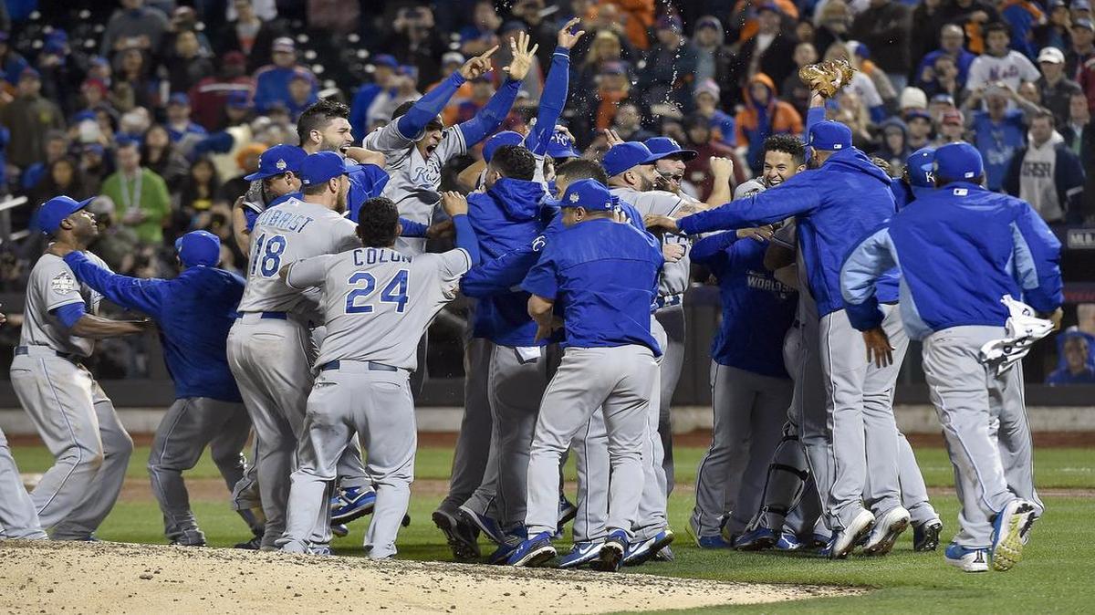 The Royals celebrated Nov. 2 after their 7-2 win over the New York Mets that clinched their first World Series championship in 30 years.