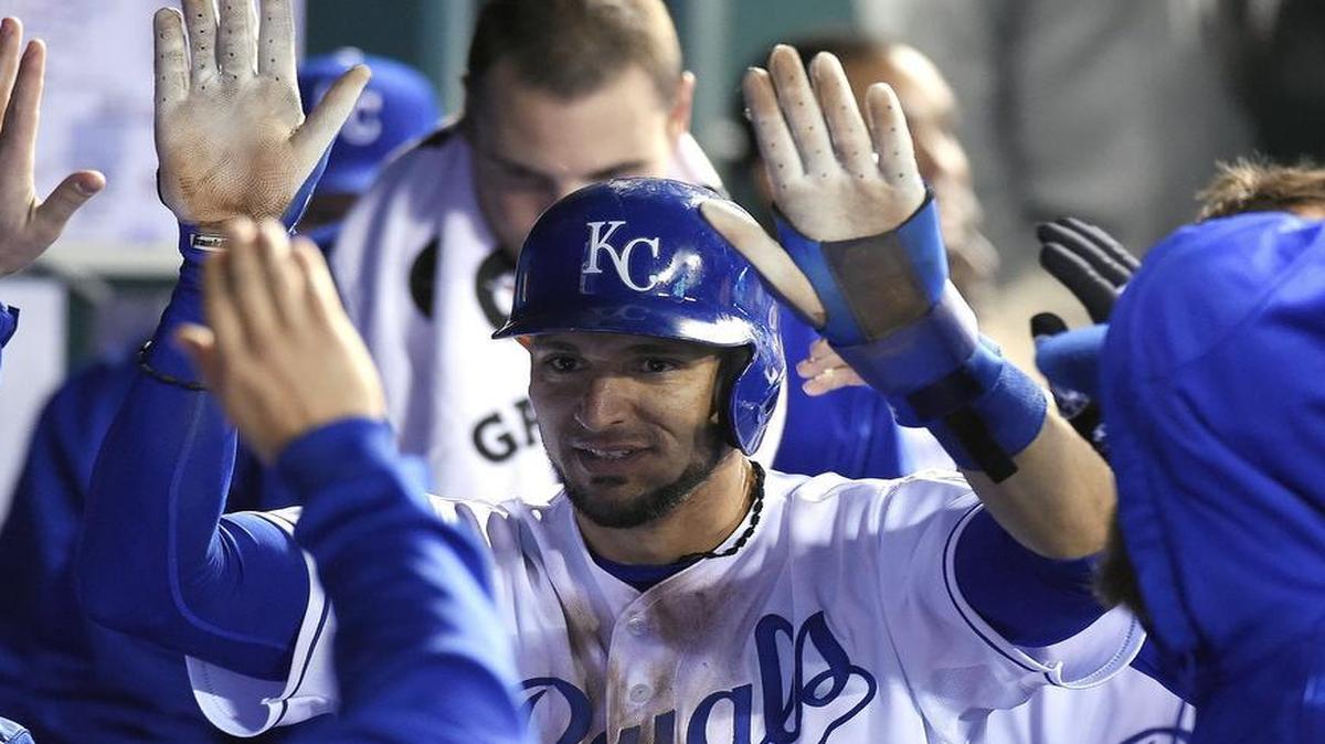 
Kansas City Royals outfielder Paulo Orlando.
