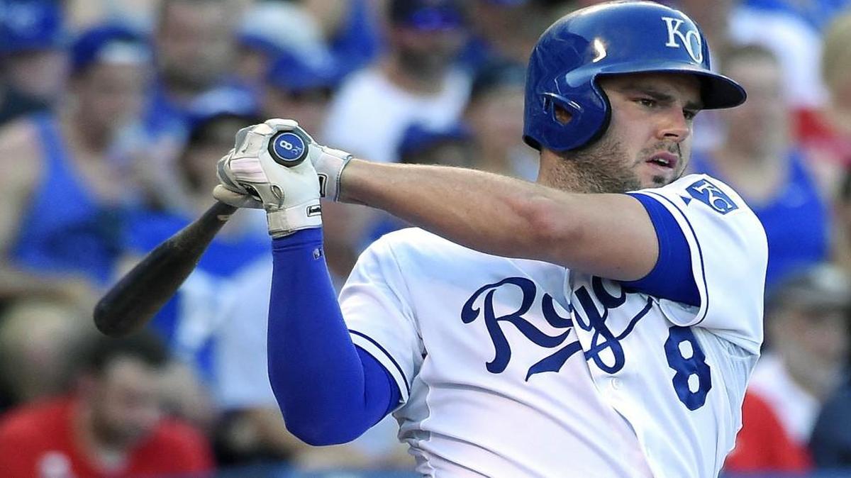 
Kansas City Royals third baseman Mike Moustakas.
