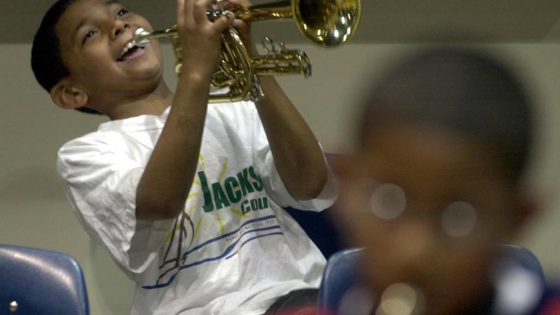 The Kauffman Foundation is committed to educational opportunities, such J.C. Harmon Jazz Band Camp at Harmon High School.