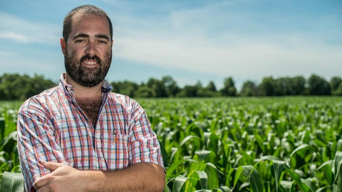 Brian Martin raises corn, soybeans, and small grains with his father, Nathan, in Boone County, Missouri.