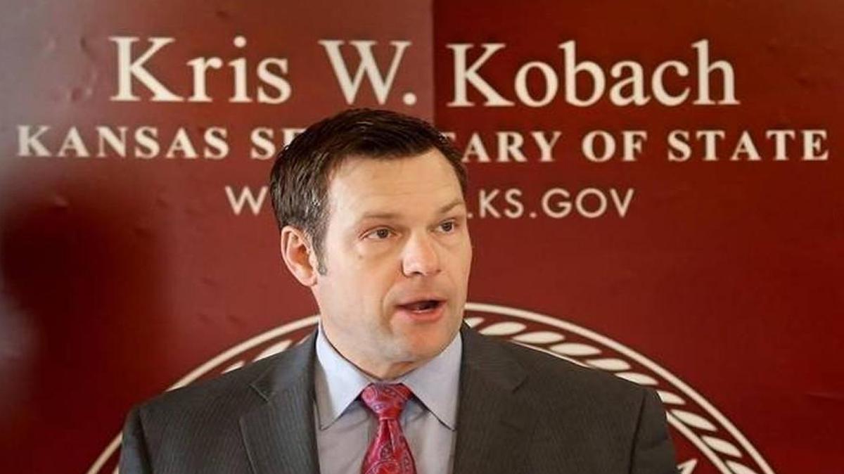 Kansas Secretary of State Kris Kobach
