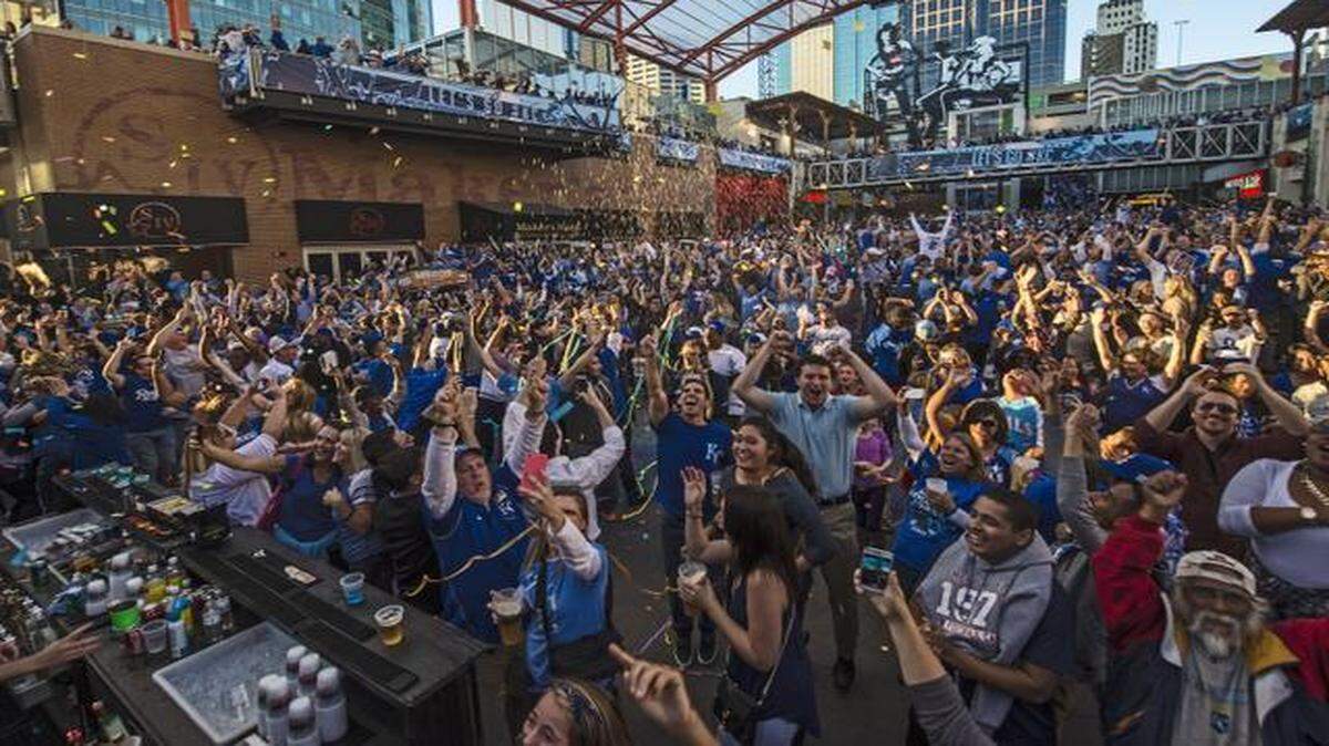 
The Power & Light District in downtown Kansas City attracted great crowds last fall as the Royals tried to win the World Series.
