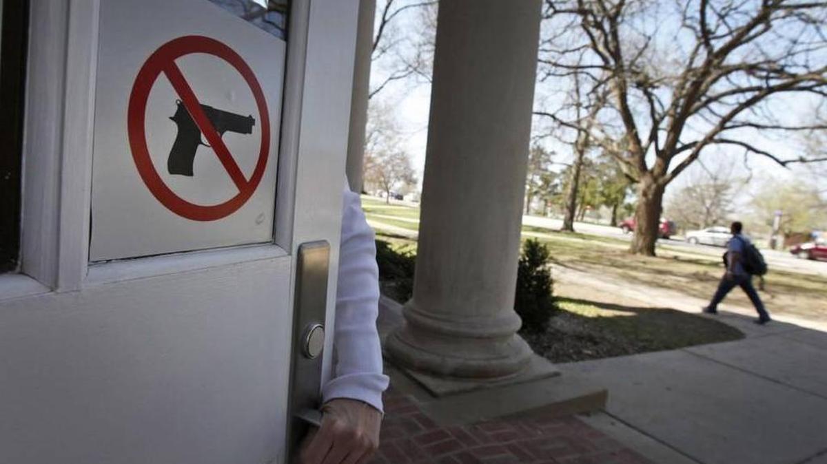 Even James Madison, the author of the Bill of Rights, and his friend Thomas Jefferson banned weapons on the grounds of the University of Virginia when they established the school in 1824, writes Jacob S. Dorman.