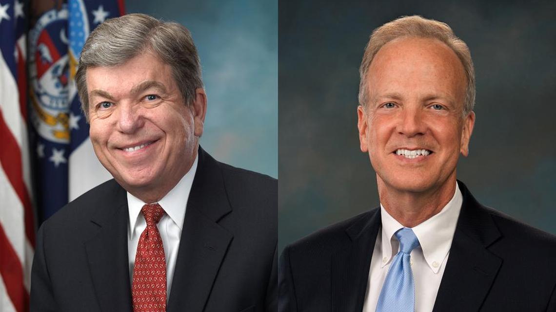 U.S. Sens. Roy Blunt of Missouri and Jerry Moran of Kansas