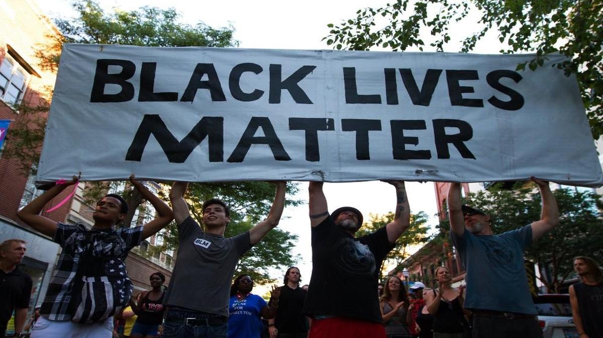 A Black Lives Matter rally is held at Bronson Park on last week in Kalamazoo, Mich. After the rally at Bronson Park, the movement preceded to shut down the Kalamazoo Mall by blocking the street and demanding change from Kalamazoo government officials and Kalamazoo Public Safety.