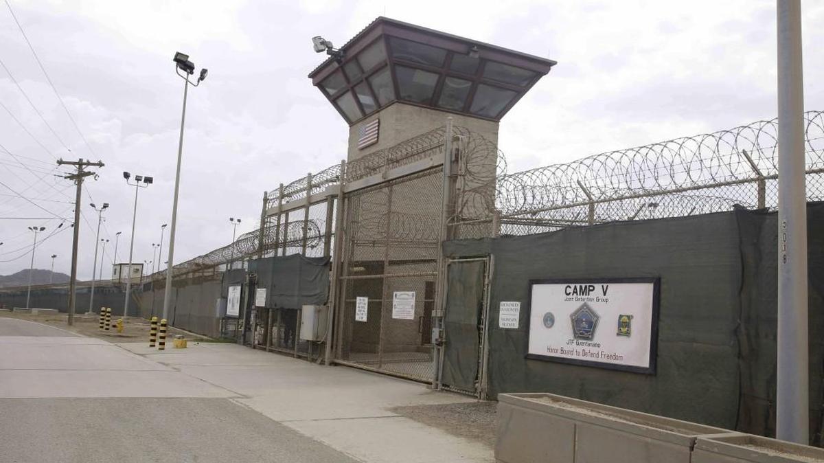 
The entrance to Camp 5 and Camp 6 at the Guantanamo Bay detention center in Cuba. 
