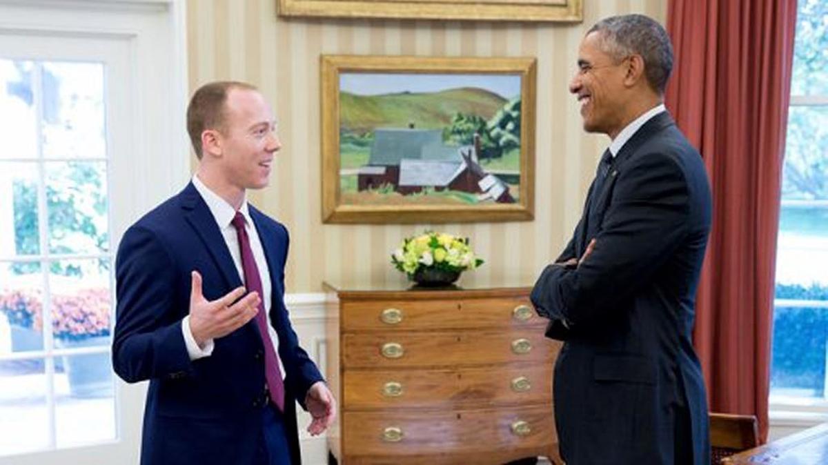 Ethan Corson, left, is executive director of the Kansas Democratic Party.