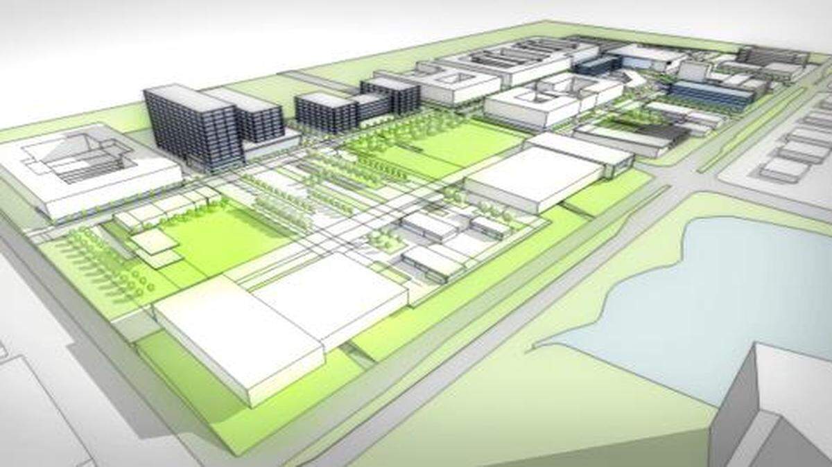 
An aerial conception of a better plan for 95th and Metcalf in Overland Park.
