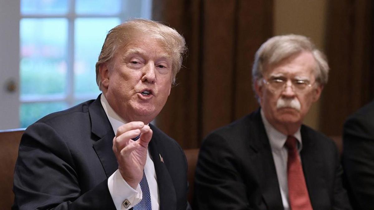 President Donald and national security adviser John Bolton
