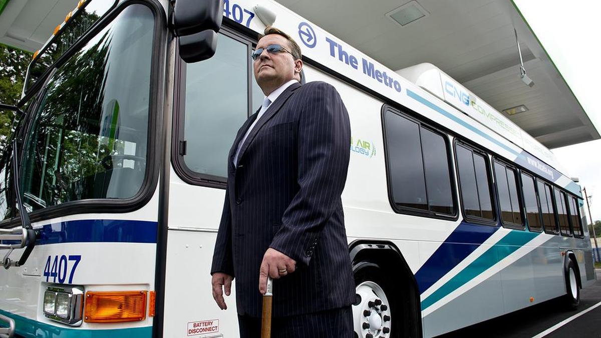 Blinded by a medical condition in middle age, Robbie Makinen was devoted to providing better transportation options for people like himself who can’t drive and need help getting around town.