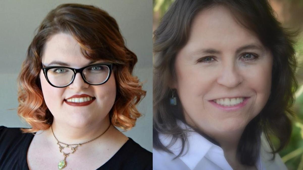 Jordan Evans (left) and Jennifer Williams