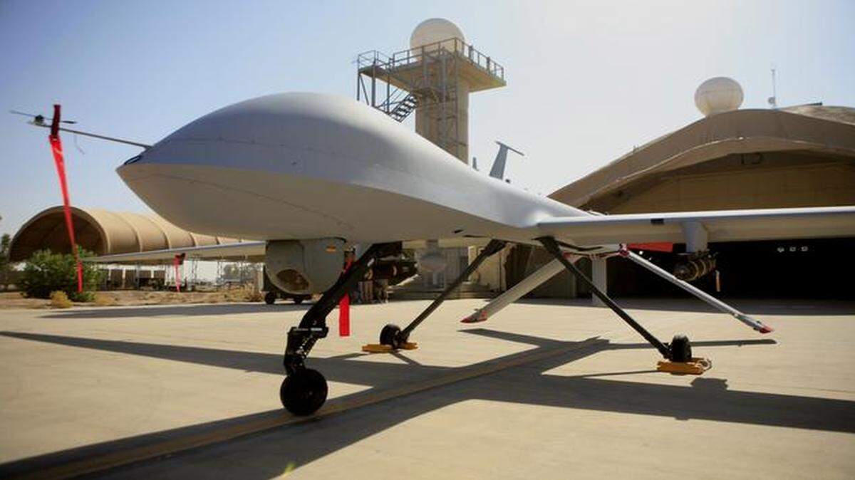 
An MQ-4 Predator drone at Balad Air Base, Iraq. 
