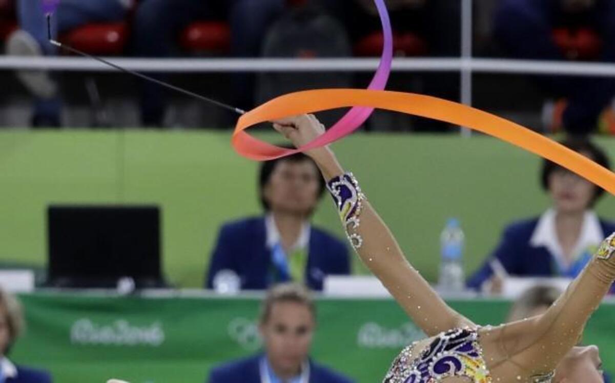 United States' Laura Zeng perform on Aug. 19 during the rhythmic gymnastics individual all-around qualifications at the 2016 Summer Olympics in Rio de Janeiro, Brazil. The Olympics helped forge new bonds among people and nations.