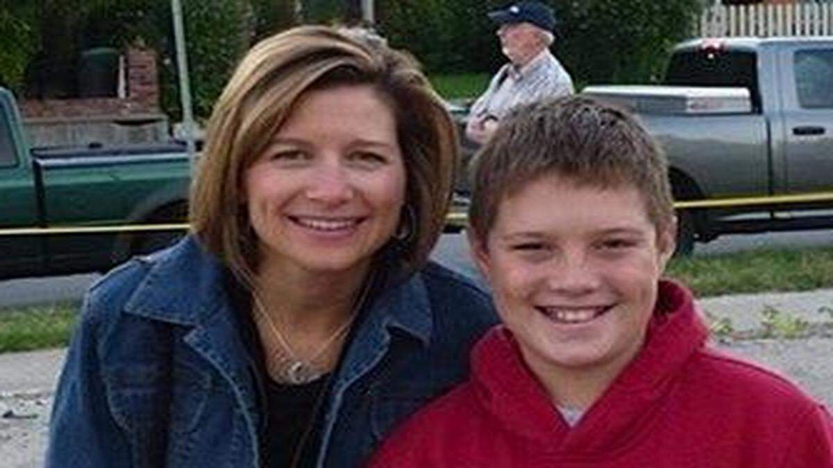 
Mindy Corporon and her late son, Reat Griffin Underwood, who was fatally shot on April 13, 2014.
