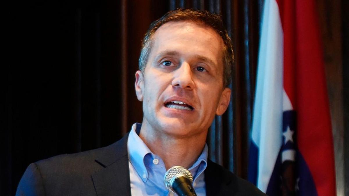 Missouri Gov. Eric Greitens speaks at a news conference about allegations related to his extramarital affair with his hairdresser, in Jefferson City, Mo., Wednesday, April 11, 2018. (Julie Smith/The Jefferson City News-Tribune via AP)