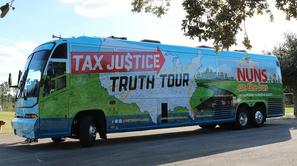 The Nuns on the Bus tour isn’t really on a bus during the pandemic.