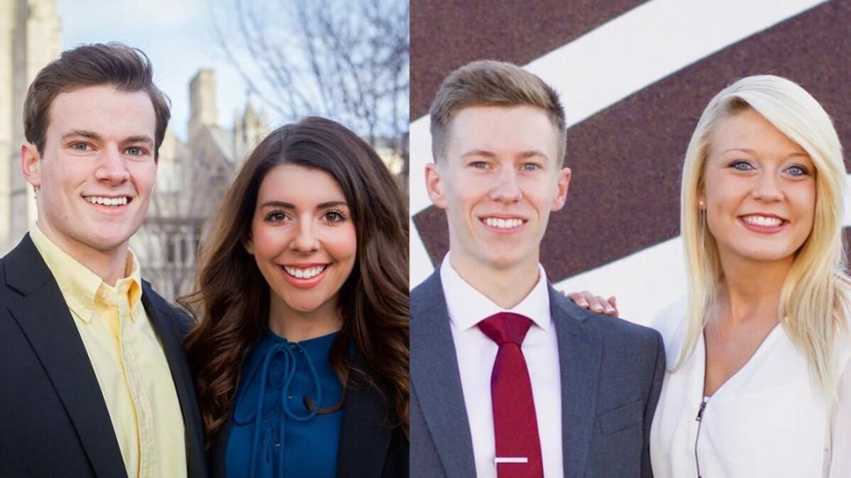 Left to right: Nathan Willett, Payton Englert, Brandon McCoy and Caitlin Schaefer