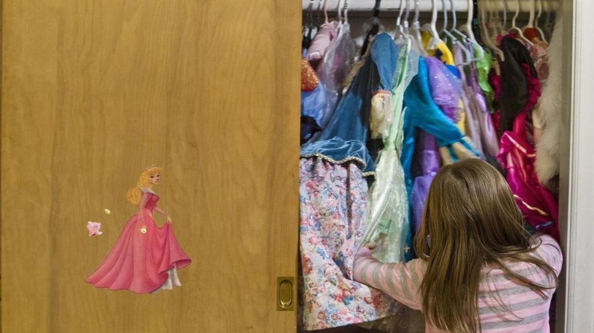 A.J., a transgender 6-year-old, plays in her room in her Kansas City home. Many transgender people say they first realized as children that they should have been born a different sex. Their efforts to be accepted by society may comprise the next frontier for civil rights.