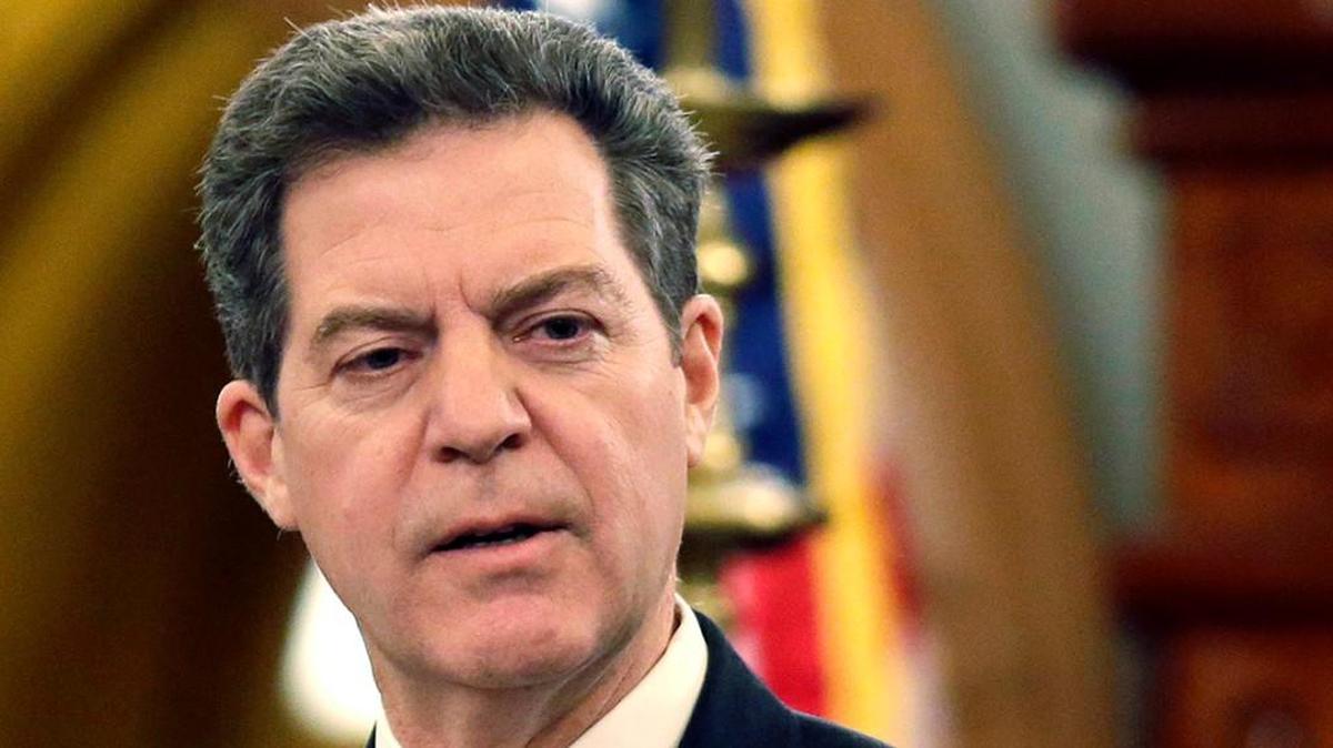 Outgoing Kansas Gov. Sam Brownback